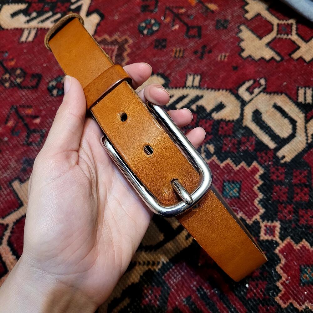 Banana Republic Brown Tan Leather Belt Sz XS